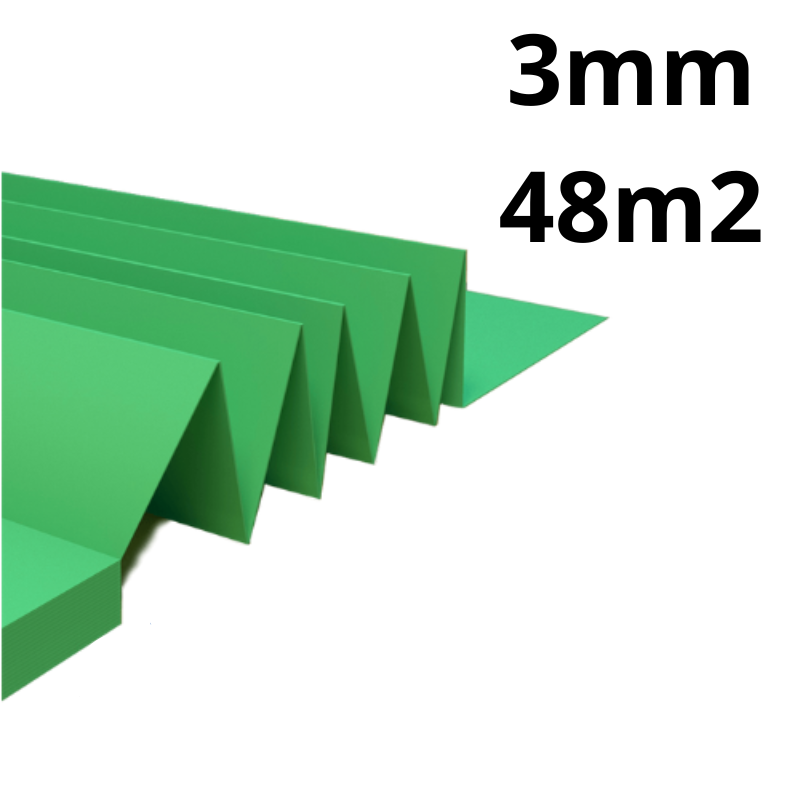 3mm quick XPS thermal insulation underlay for laminate and wood flooring, covers 12-48m², high-quality with rapid installation system