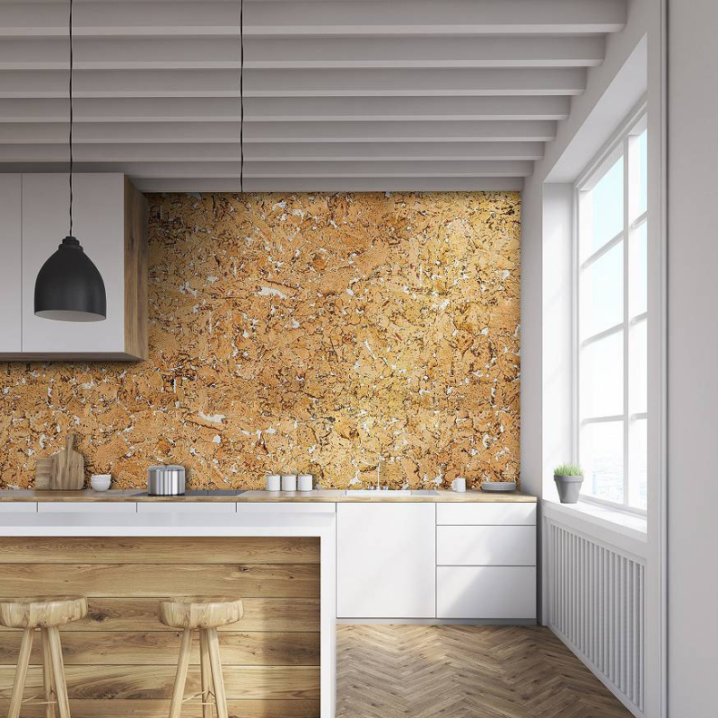 Decorative Cork Wall Tiles - Beige - Sample - 1 Strip