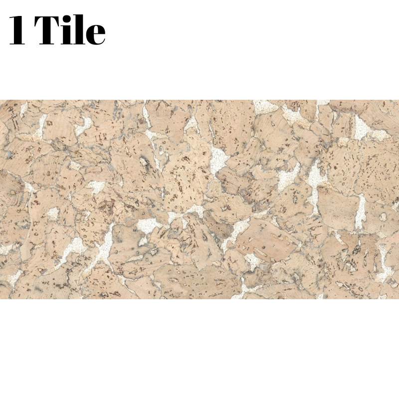 Decorative Cork Wall Tiles - Cream - 1 Tile - 0.18m2 (1.94sqft)