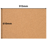 Cork Sheet - 915x610mm - 2mm - Décor and DIY - Pack of 2