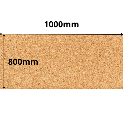 Cork Sheet Roll - 1000x800mm - 4mm - Décor and DIY - Pack of 2