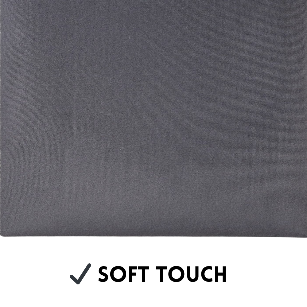 Upholstered Wall Panel - 600x300mm - Ash Grey - Velvet Finish - UV Resistant - 1 Panel