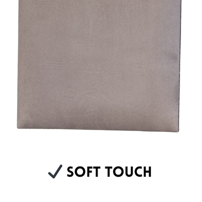 Upholstered Wall Panel - 600x300mm - Cappuccino - Velvet Finish - UV Resistant - 1 Panel