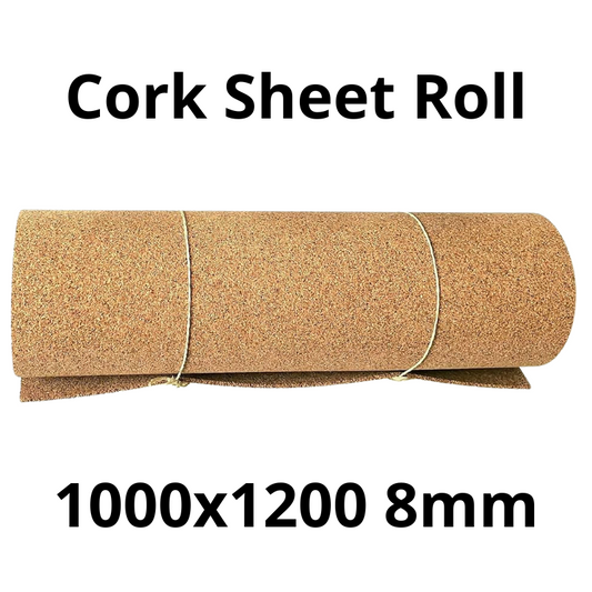 Cork Sheet Roll - 1000x1200mm - 8mm - Décor and DIY - Pack of 1