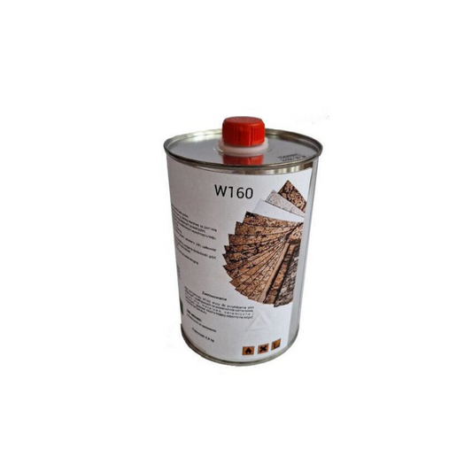 High-quality cork contact adhesive W160, covers 2m², provides strong bond for quick and reliable cork installation with lasting results