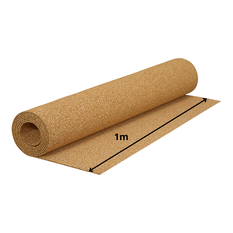 Rolled cork underlay 7mm thick in compact form, 10m2 (107.63 sqft) premium quality flooring underlayment material