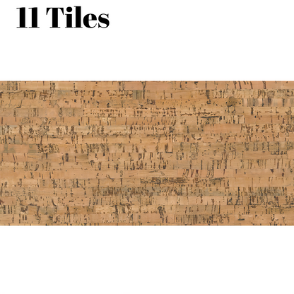 Natural canvas decorative cork wall tiles covering 1.98m², acoustic insulation with elegant neutral finish for contemporary interiors