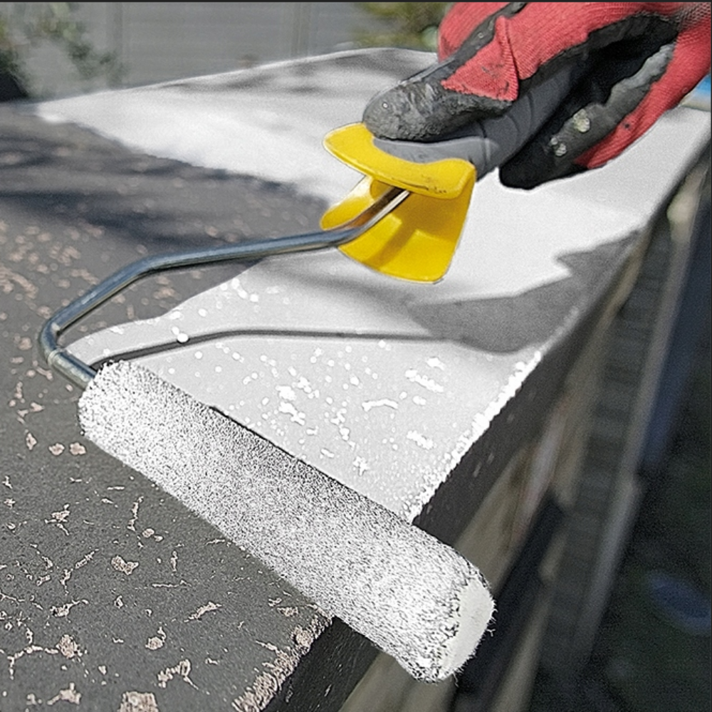 White liquid roof membrane 1.5kg, provides durable and waterproof protection, easy to apply for professional-grade roof sealing results
