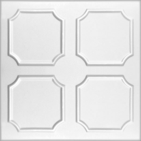 White 8: Decorative Ceiling & Wall Panels - 2m2 (21.52 sqft) - 8 Panels