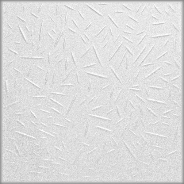 White decorative 3D textured ceiling and wall panels, modern interior design, set of 8 panels, 2 square meters coverage