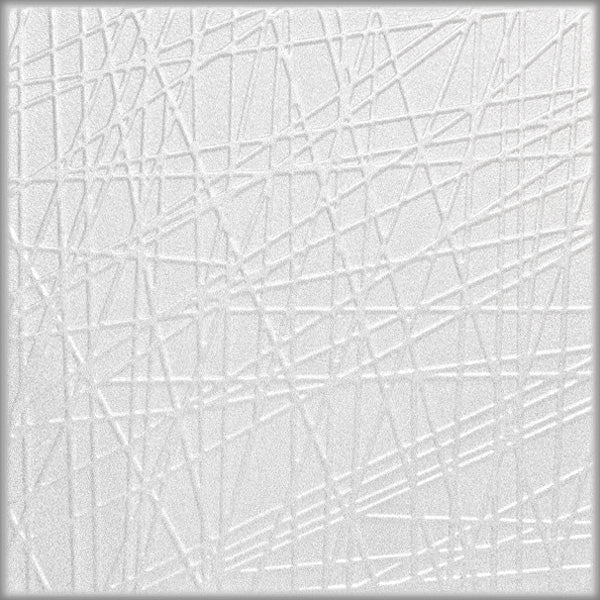 White decorative 3D textured ceiling and wall panels, modern interior design, set of 8 panels, 2 square meters coverage