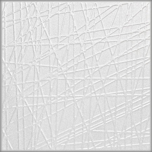 White decorative 3D textured ceiling and wall panels, modern interior design, set of 8 panels, 2 square meters coverage