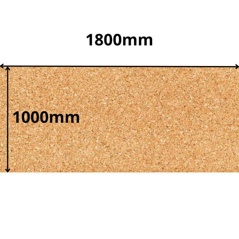 Cork Sheet Roll - 1000x1800mm - 5mm - Décor and DIY - Pack of 1