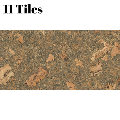 Decorative Cork Wall Tiles - Grey - 1 Pack - 1.98m2 (21.31sqft)