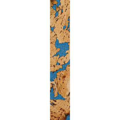 Decorative Cork Wall Tiles - Blue - Sample - 1 Strip
