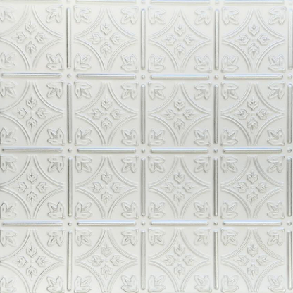 White 13 (Silver): Decorative Ceiling & Wall Panels - 2m2 (21.52 sqft) - 8 Panels