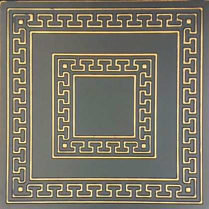 White 5 (Black&Gold): Decorative Ceiling & Wall Panels - 2m2 (21.52 sqft) - 8 Panels