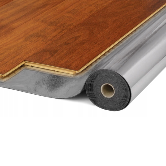 Minerals & polyurethane (PU) Underlay with ALU Membrane  (Vinyl/Wood/Laminate) - 1.8mm - 10m2(107.63 sqft) - Highest Quality