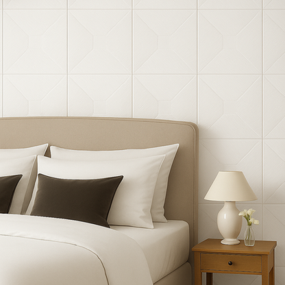 White 10: Decorative Ceiling & Wall Panels - 2m2 (21.52 sqft) - 8 Panels