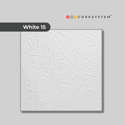 White 15: Decorative Ceiling & Wall Panels - 2m2 (21.52 sqft) - 8 Panels