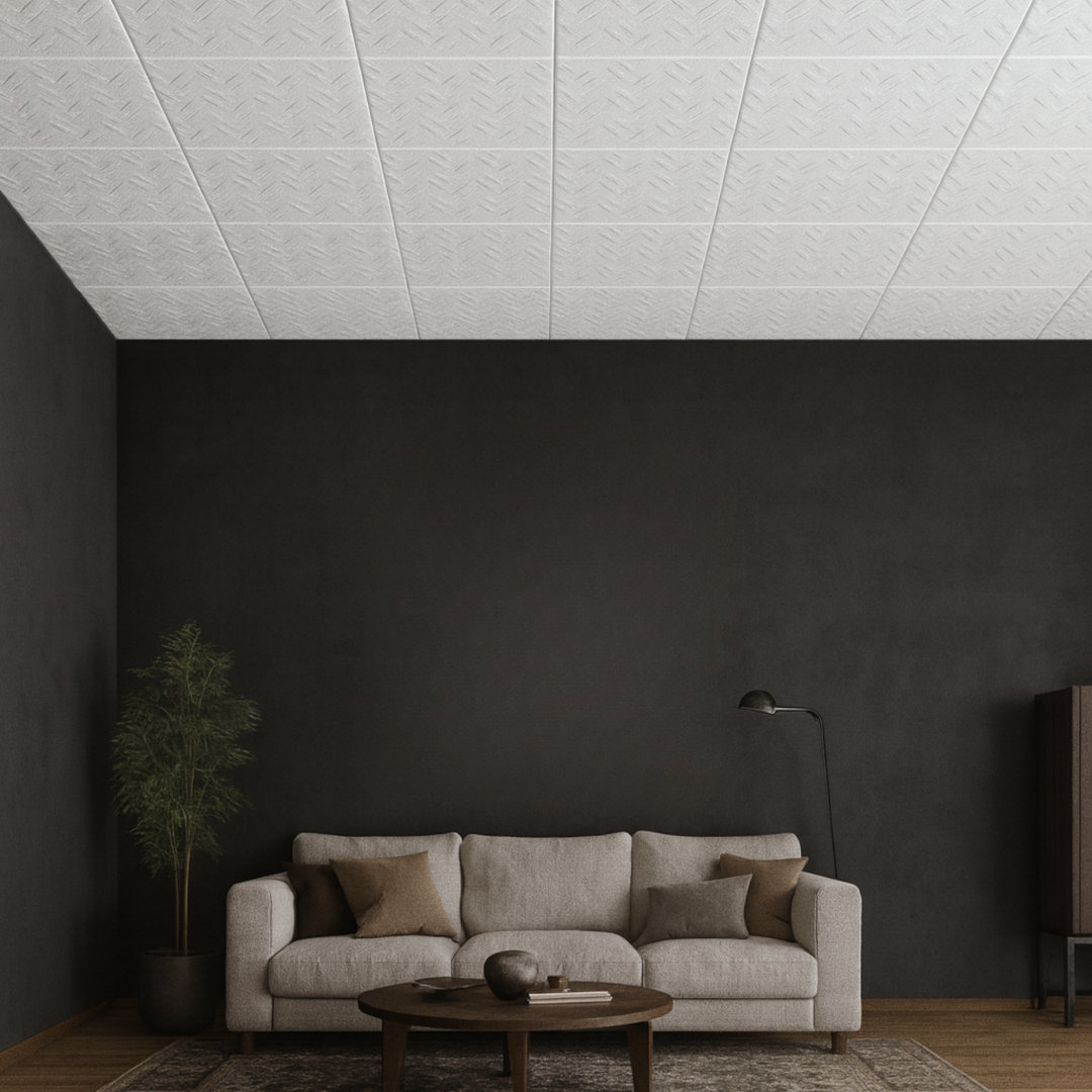 White 16: Decorative Ceiling & Wall Panels - 2m2 (21.52 sqft) - 8 Panels