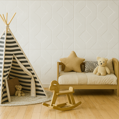 White 18: Decorative Ceiling & Wall Panels - 2m2 (21.52 sqft) - 8 Panels