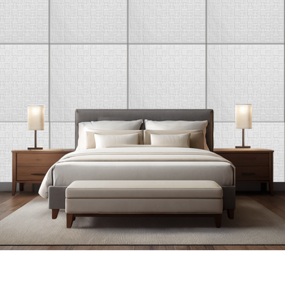 White 19: Decorative Ceiling & Wall Panels - 2m2 (21.52 sqft) - 8 Panels