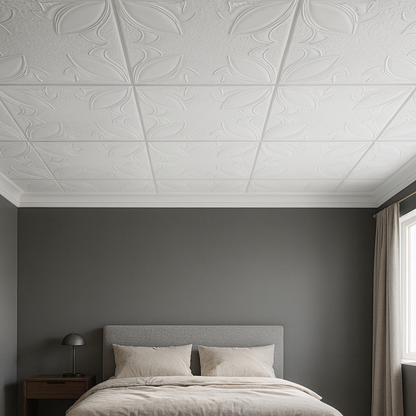 White 22: Decorative Ceiling & Wall Panels - 2m2 (21.52 sqft) - 8 Panels