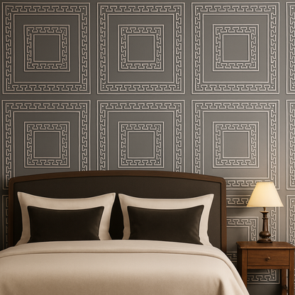 White 5 (Black&Sivler): Decorative Ceiling & Wall Panels - 2m2 (21.52 sqft) - 8 Panels