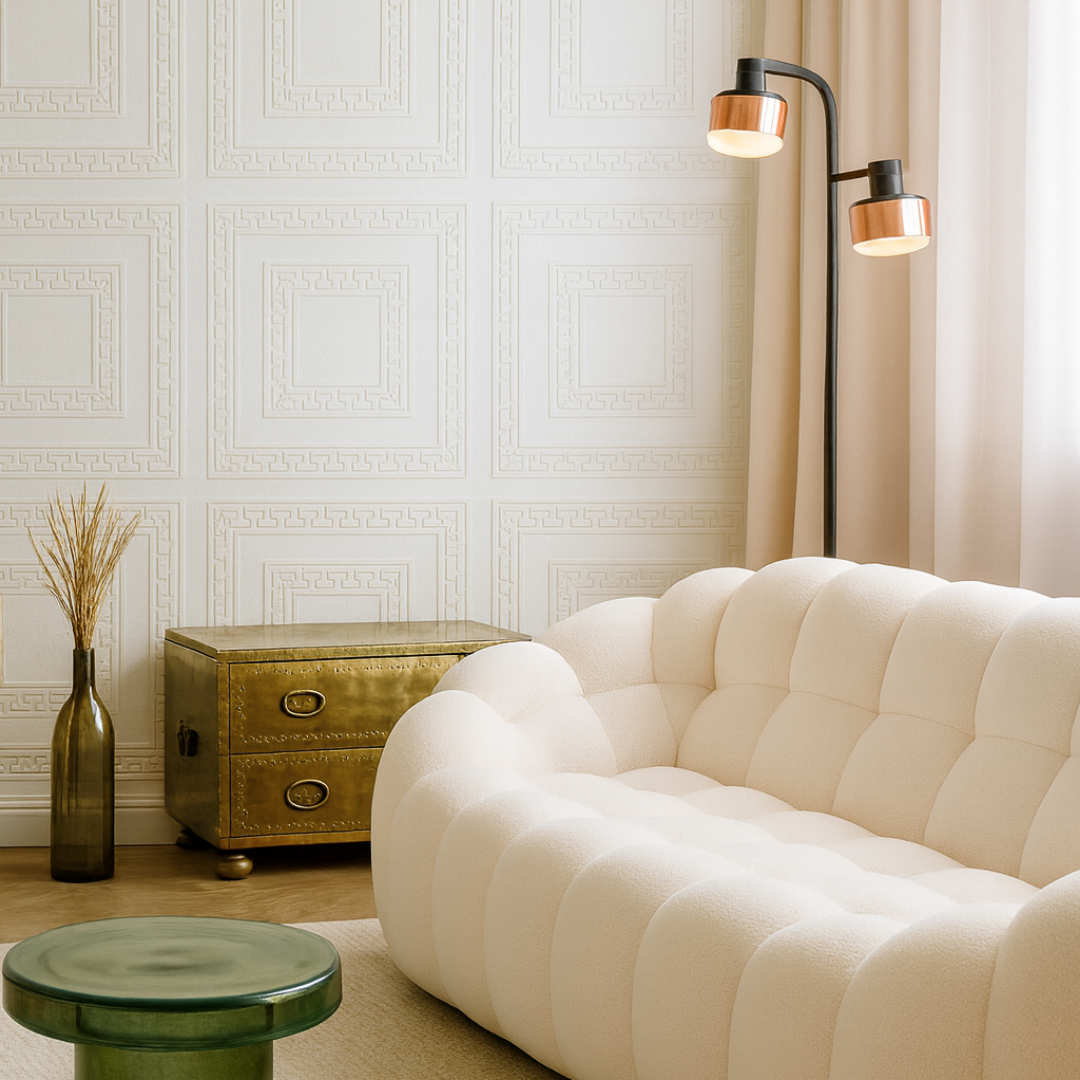 White 5: Decorative Ceiling & Wall Panels - 2m2 (21.52 sqft) - 8 Panels