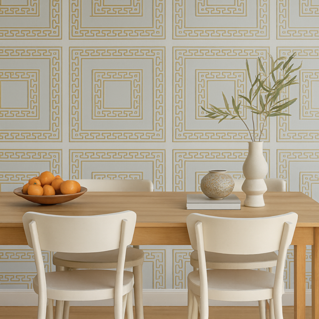 White 5 (White&Gold): Decorative Ceiling & Wall Panels - 2m2 (21.52 sqft) - 8 Panels