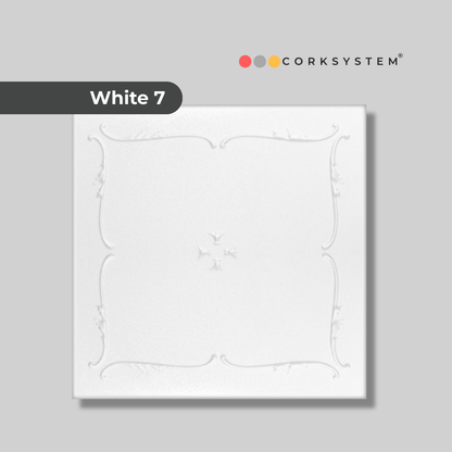 White 7: Decorative Ceiling & Wall Panels - 2m2 (21.52 sqft) - 8 Panels