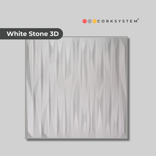 White Stone 3D: Decorative Ceiling & Wall Panels - 2m2 (21.52 sqft) - 8 Panels (Kopia)